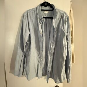 GAP Light Blue Casual Oxford Shirt Sz Large